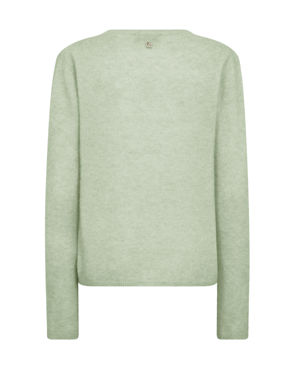 Mape Sophia V-Neck uldstriktrøje – Frosty Green