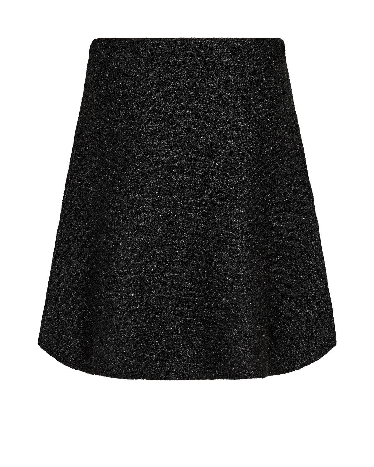 Meana Knit glimmernederdel – sort