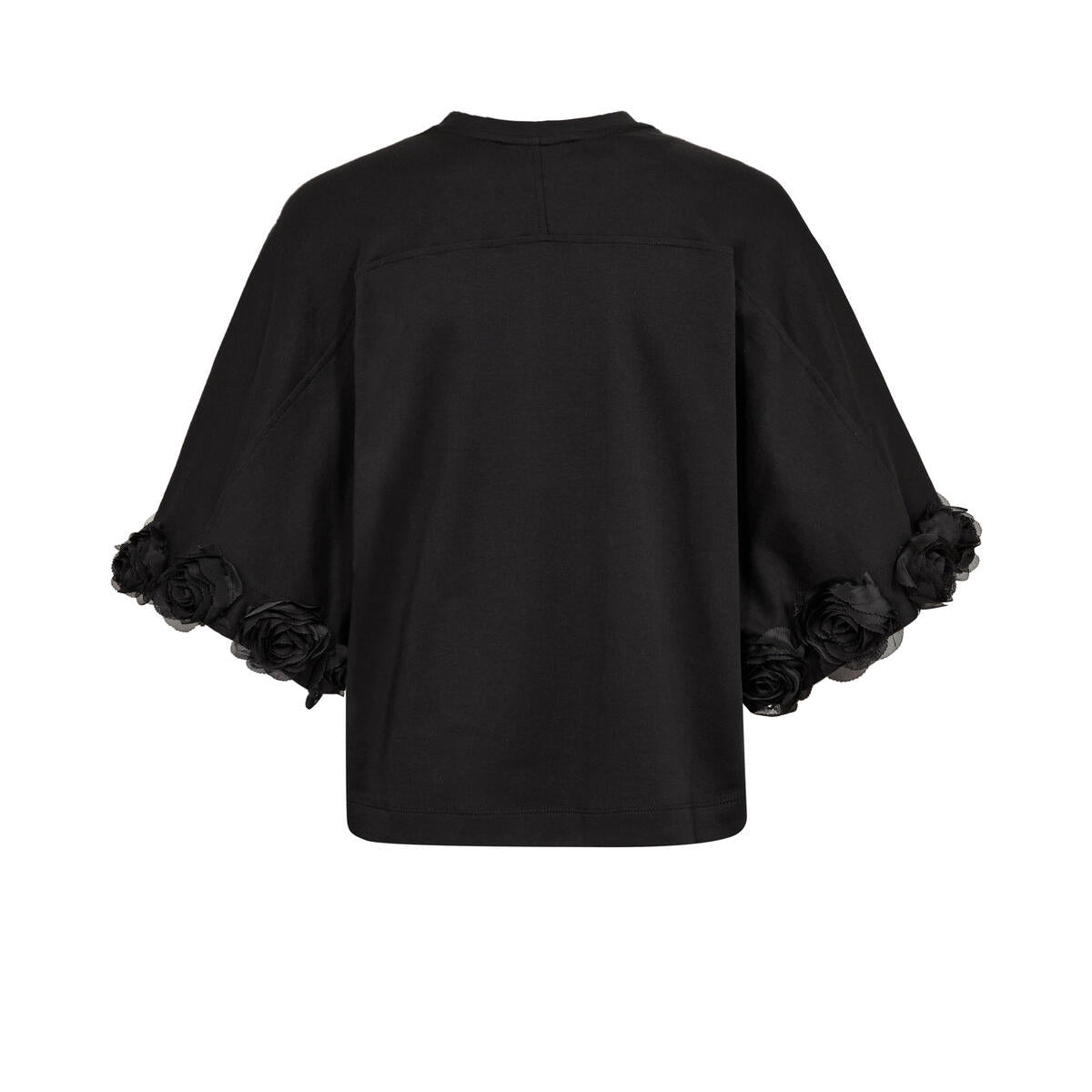 Rosette kortærmet t-shirt – sort