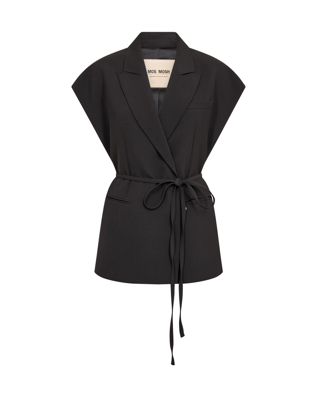 Lucine Miley blazer vest – Black