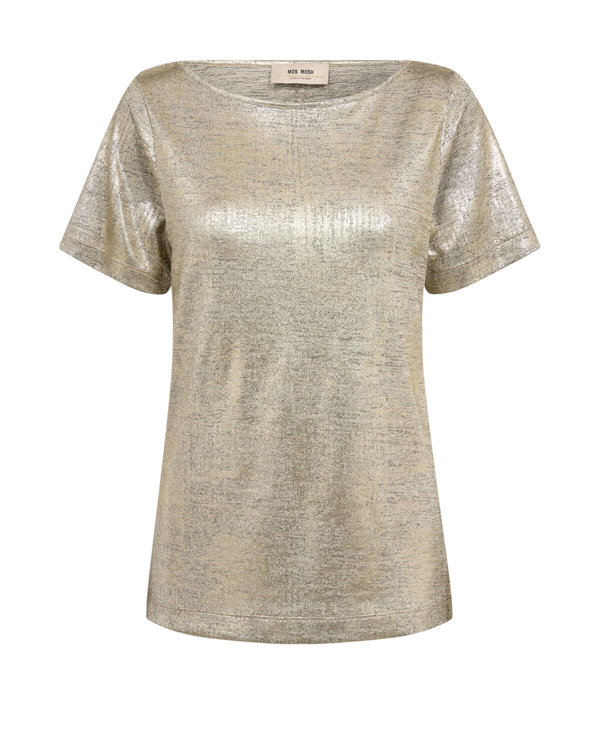 Niva Metallic t-shirt – guldfarvet