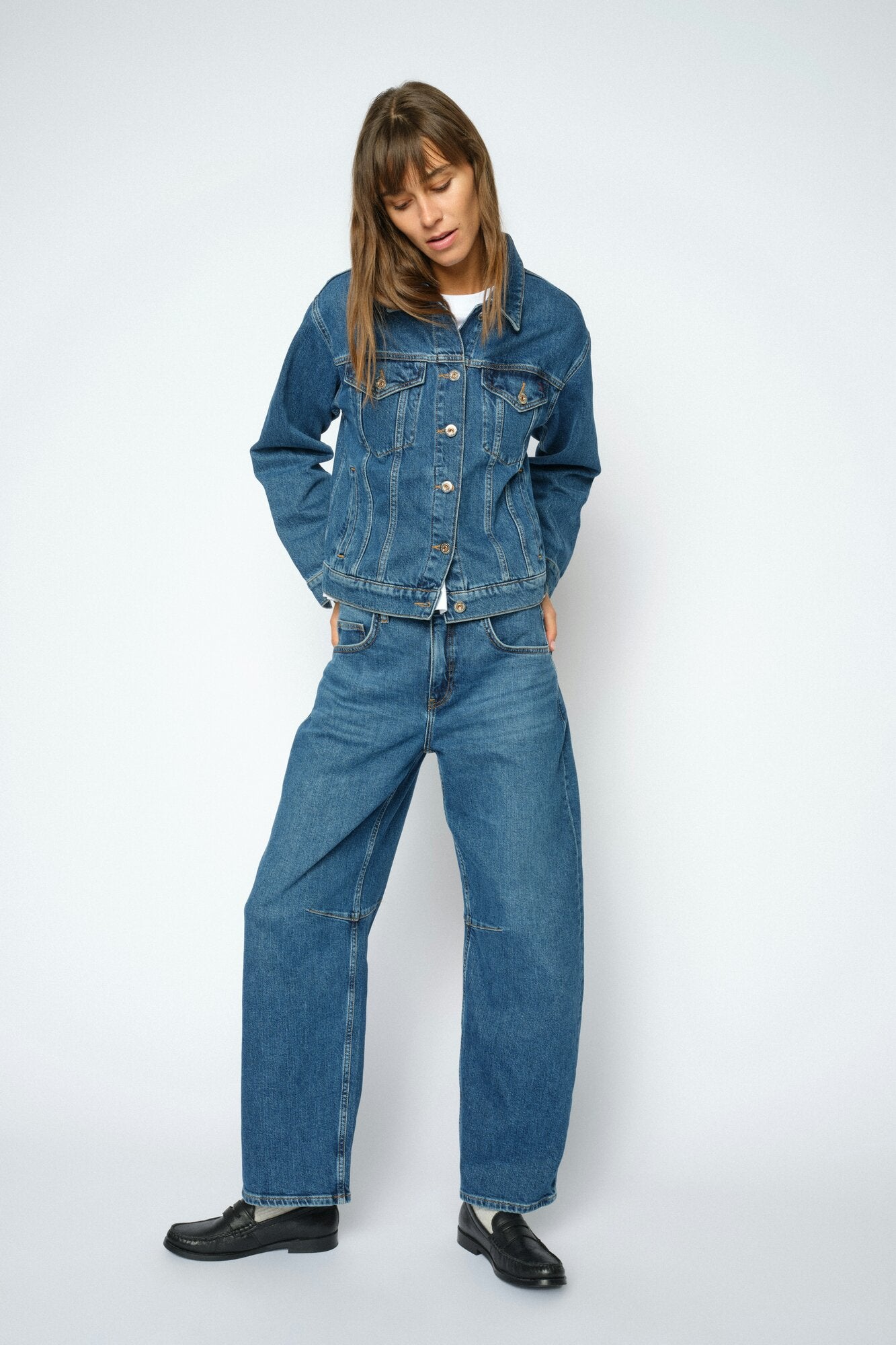 MMTess Authentic barrel Jeans - blue