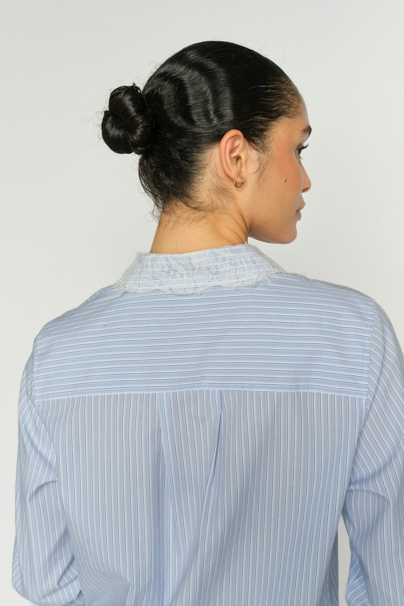 MMElinda Stripe blondeskjorte - 835 Brunnera Blue