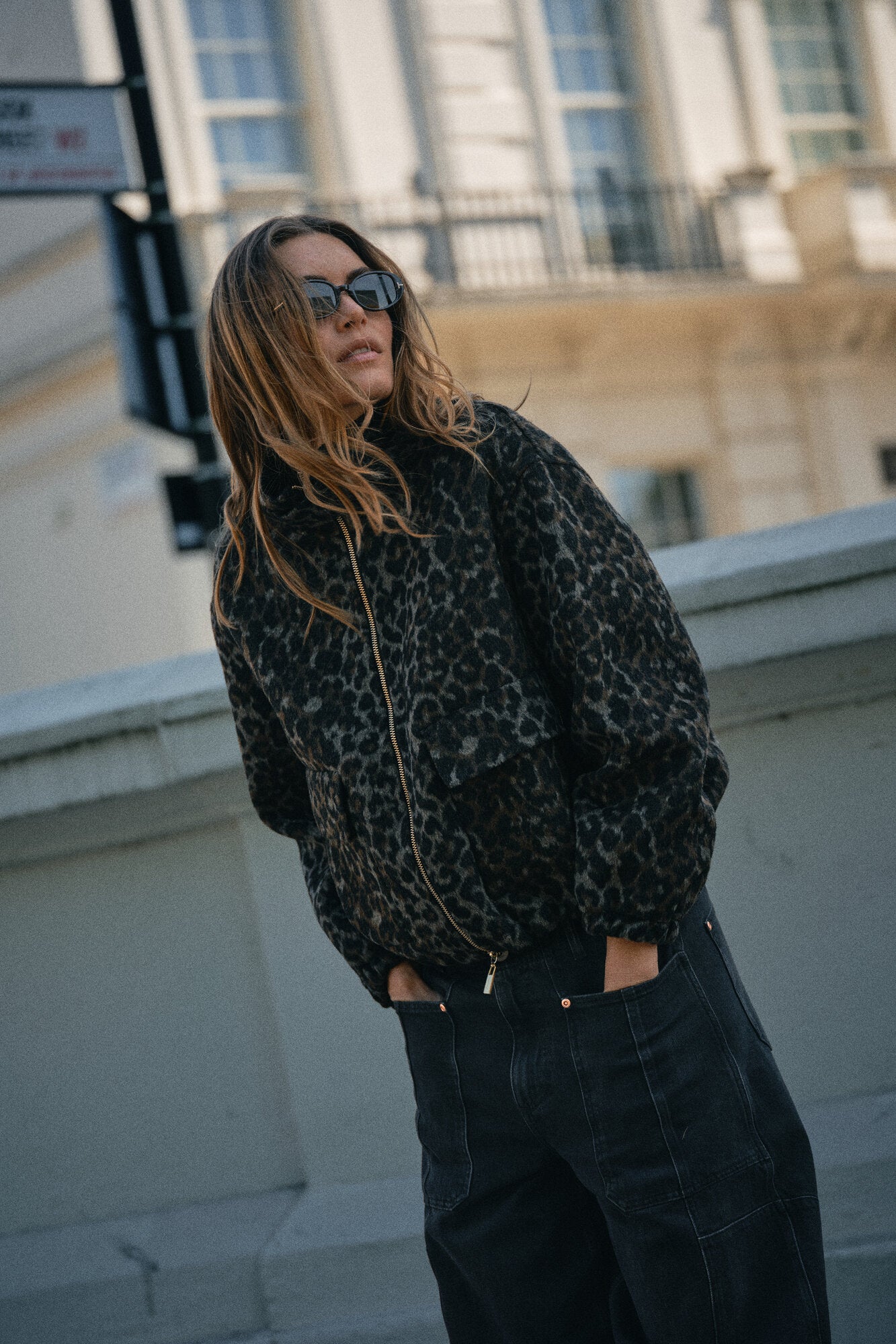 Camille Leo jakke - sort