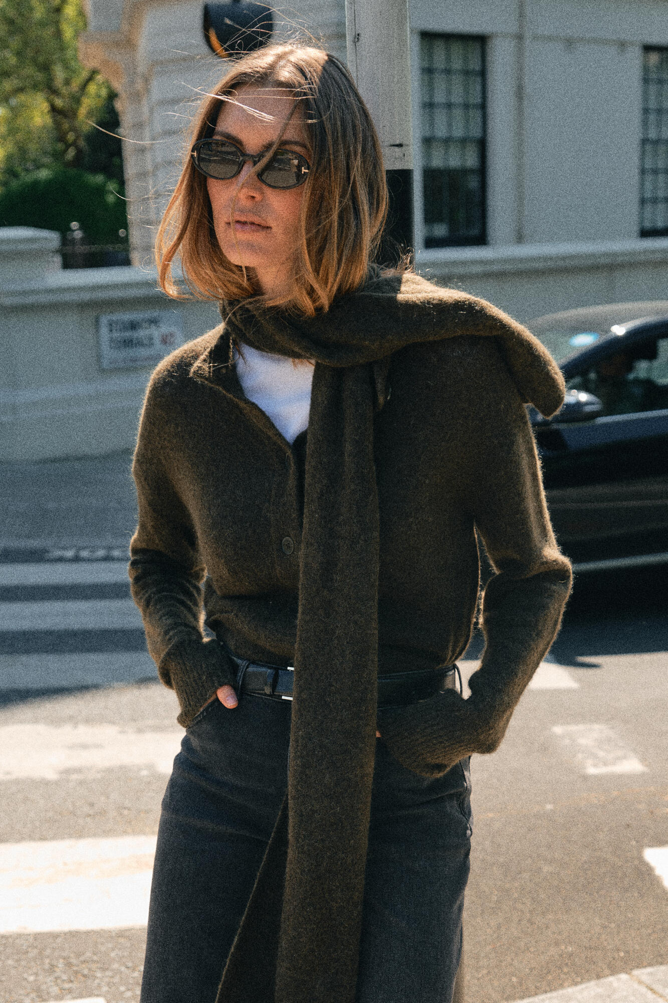 Mape strikcardigan - Rosin