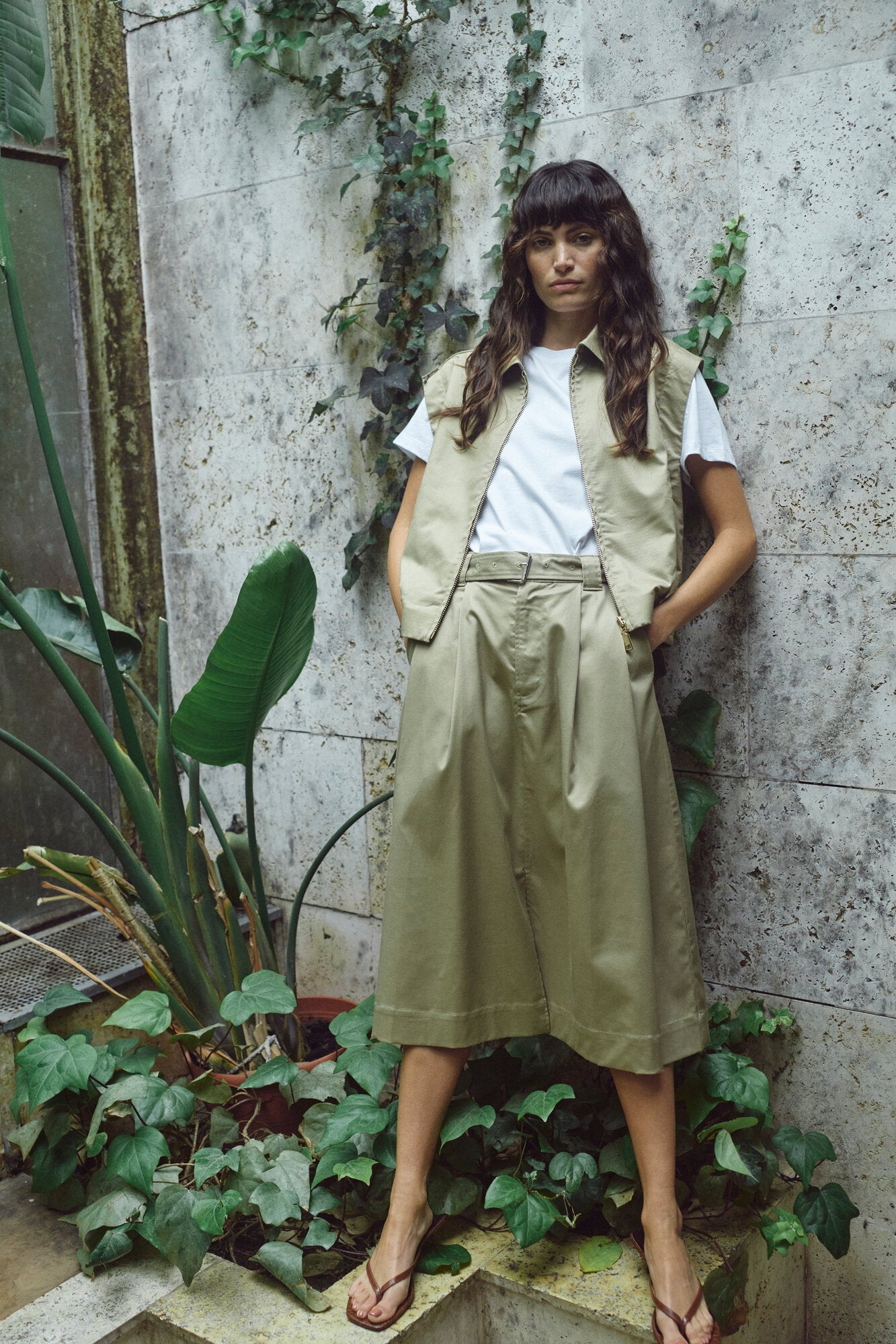 Koda Billie midi nederdel – Twill