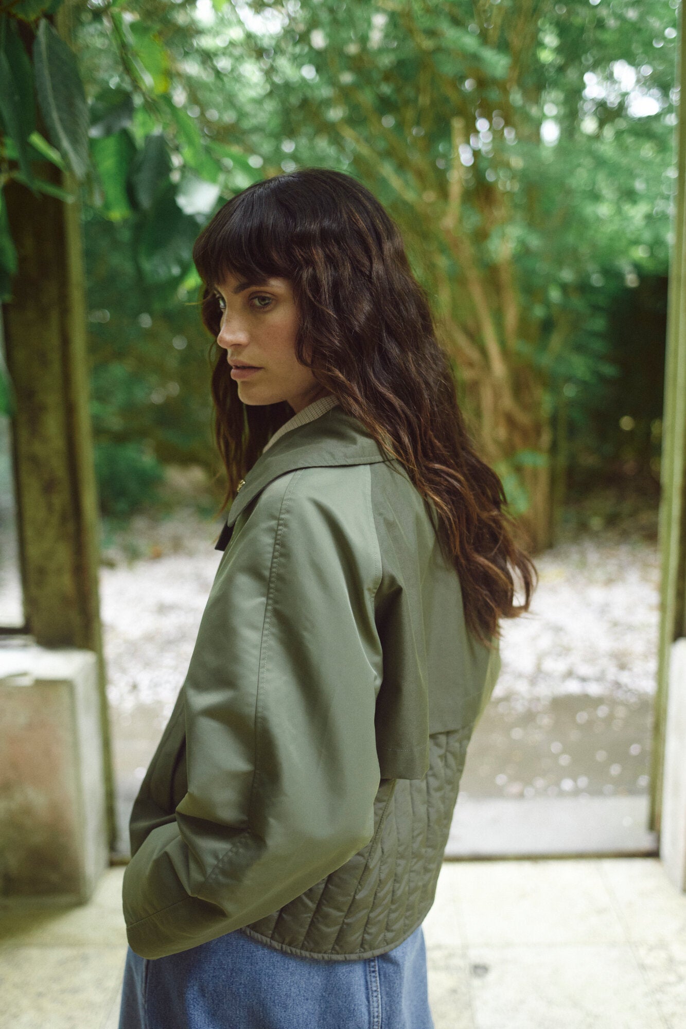 Zyla Neola trenchcoat – Olive Night