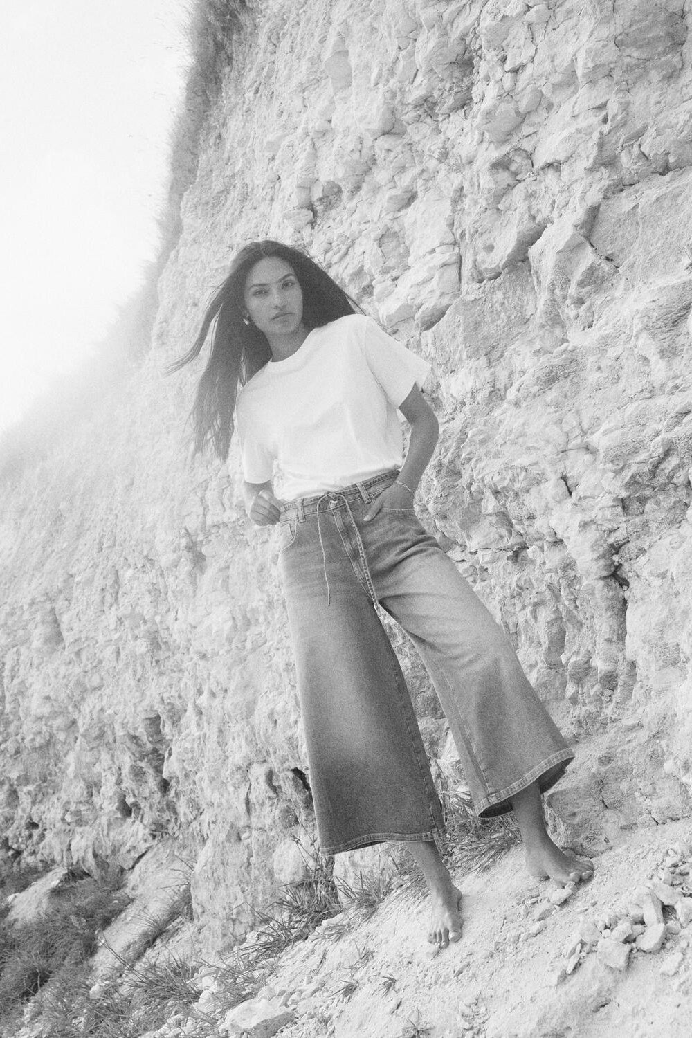 Zack Culotte jeans - blå