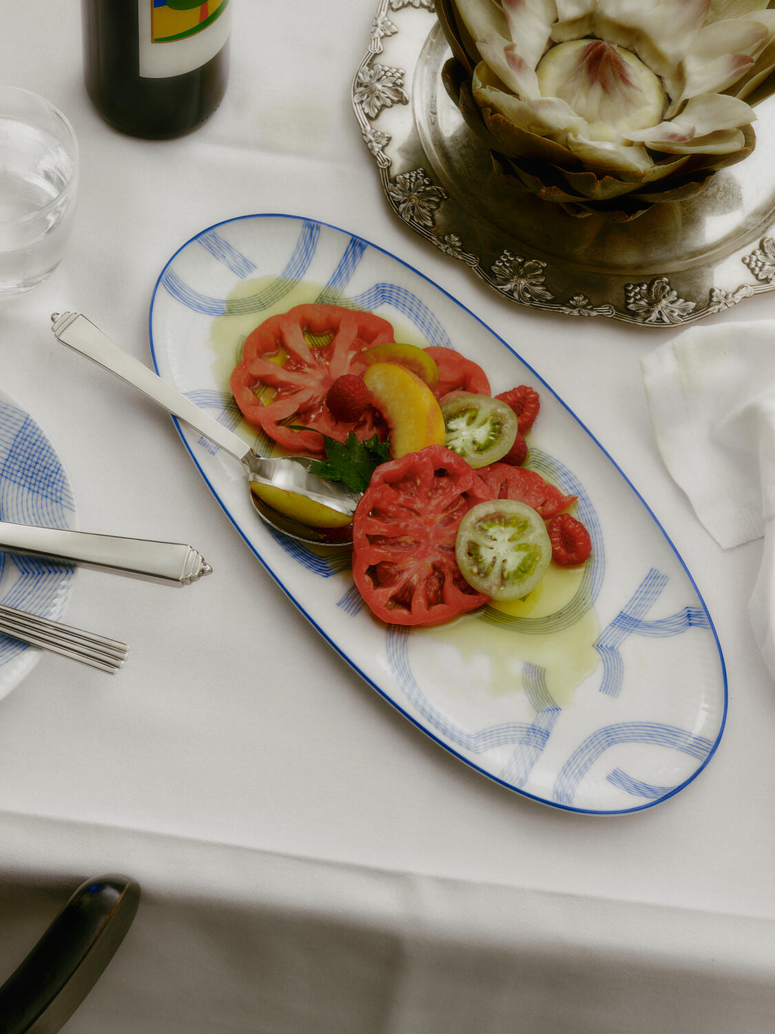 Motif ovalt fad - 37 cm