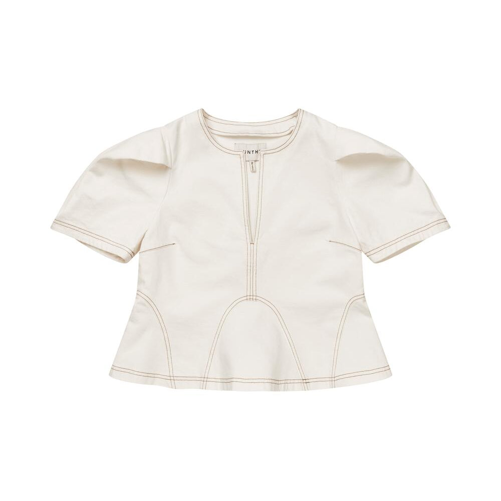 Baynor denimtop - Ivory