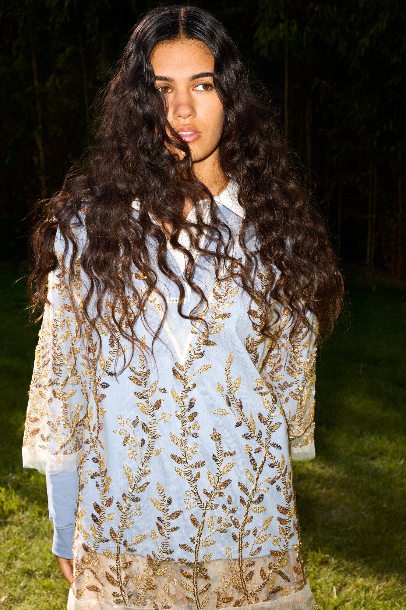 Babur top - guldfarvet