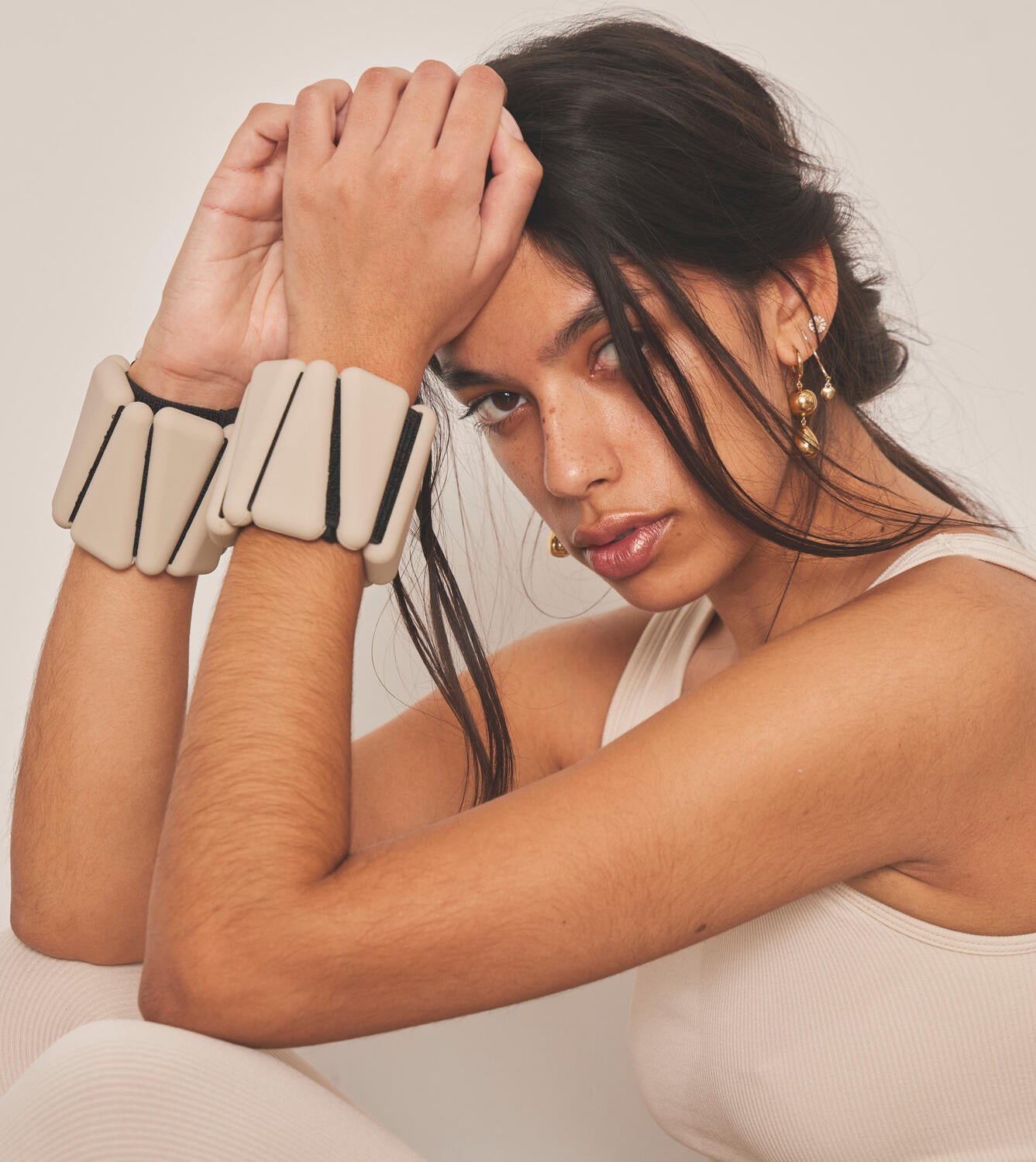 Ankel/håndledsvægte, 2 stk - Sand