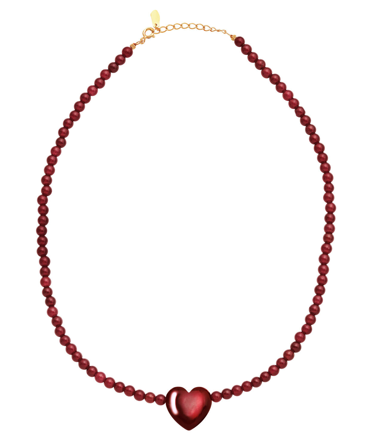 Maroon Heart halskæde - Marron