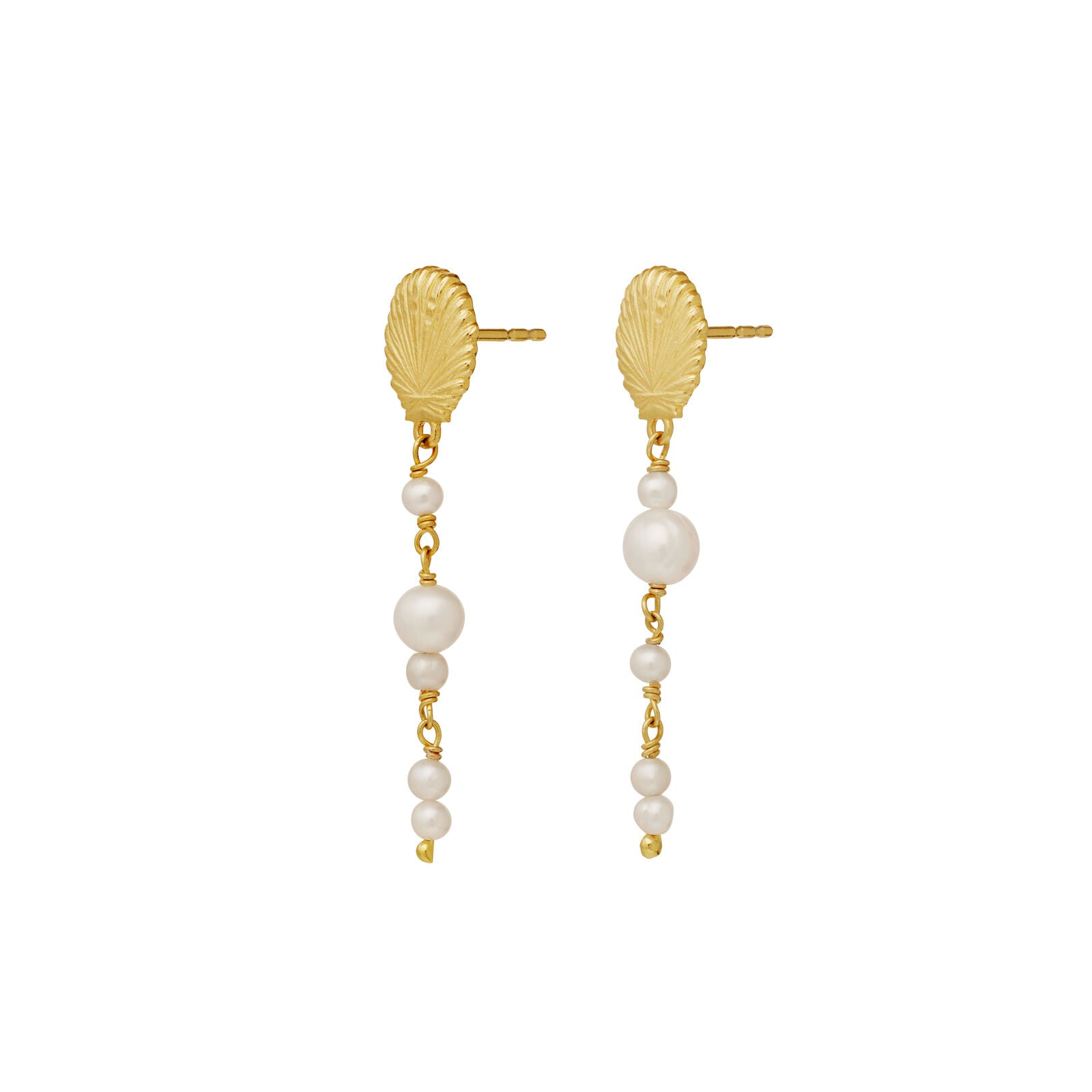 Marylyn hængeøreringe - forgyldt