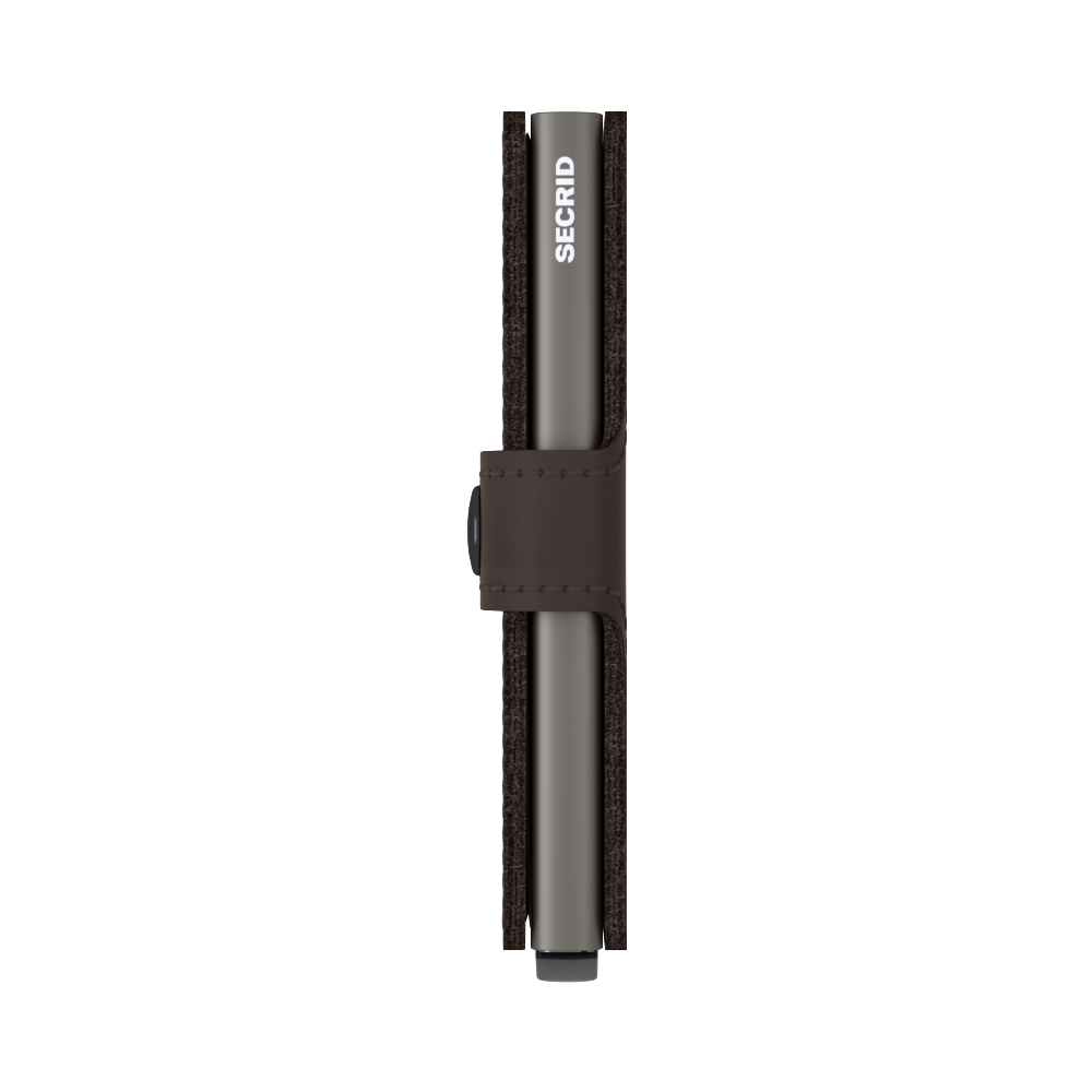 Minipung med kortholder - Matte Truffle