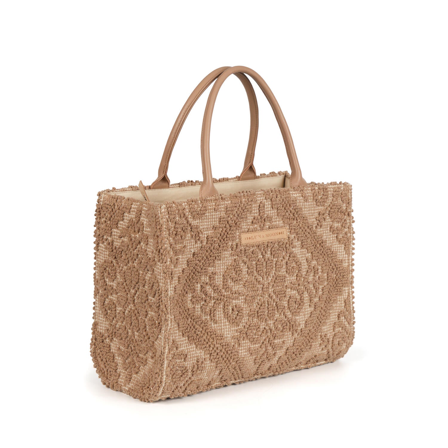 Tilos shopper, mellem - beige
