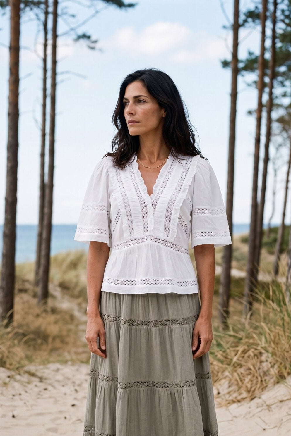 Miene Voile bluse - hvid