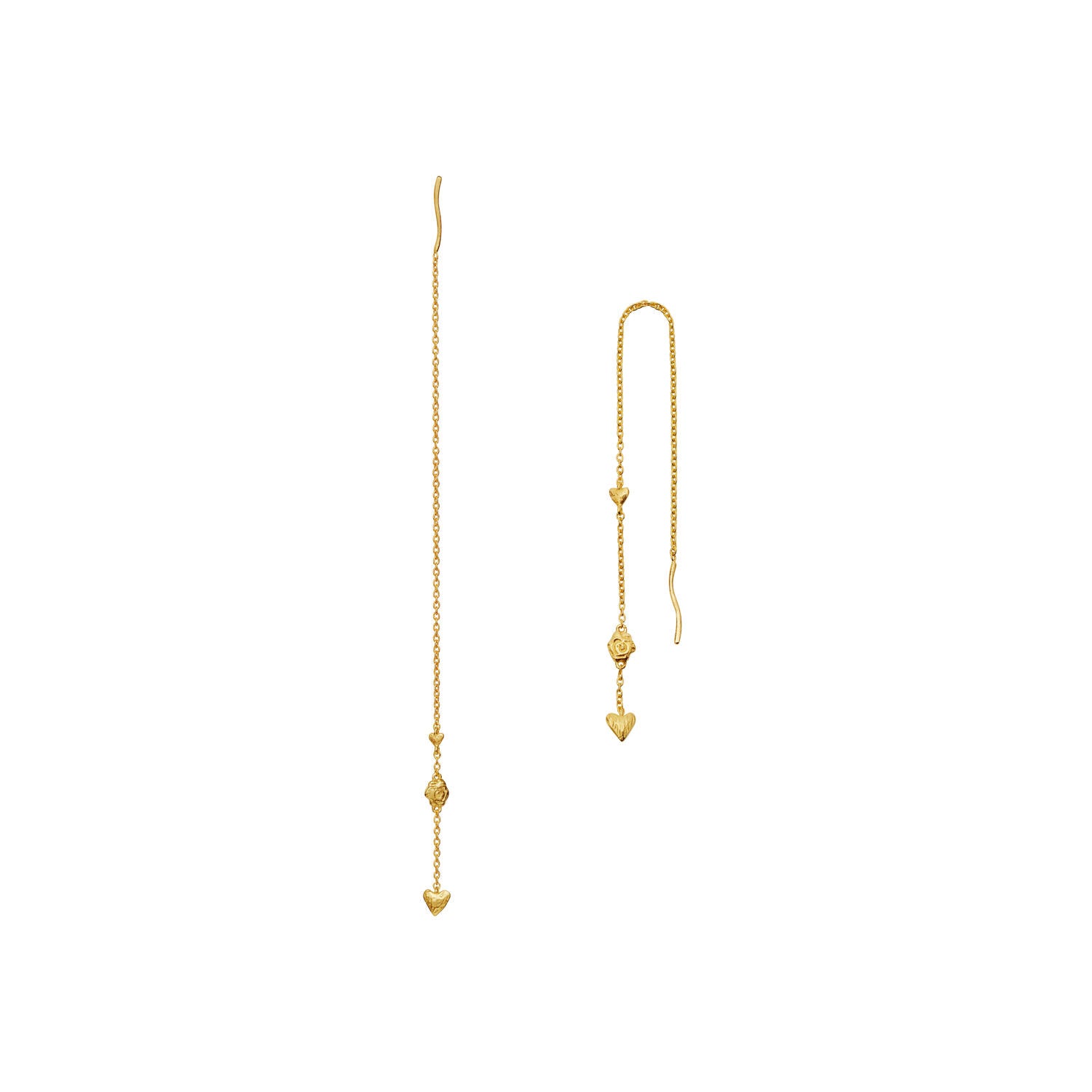 Milia hængeøreringe - forgyldt