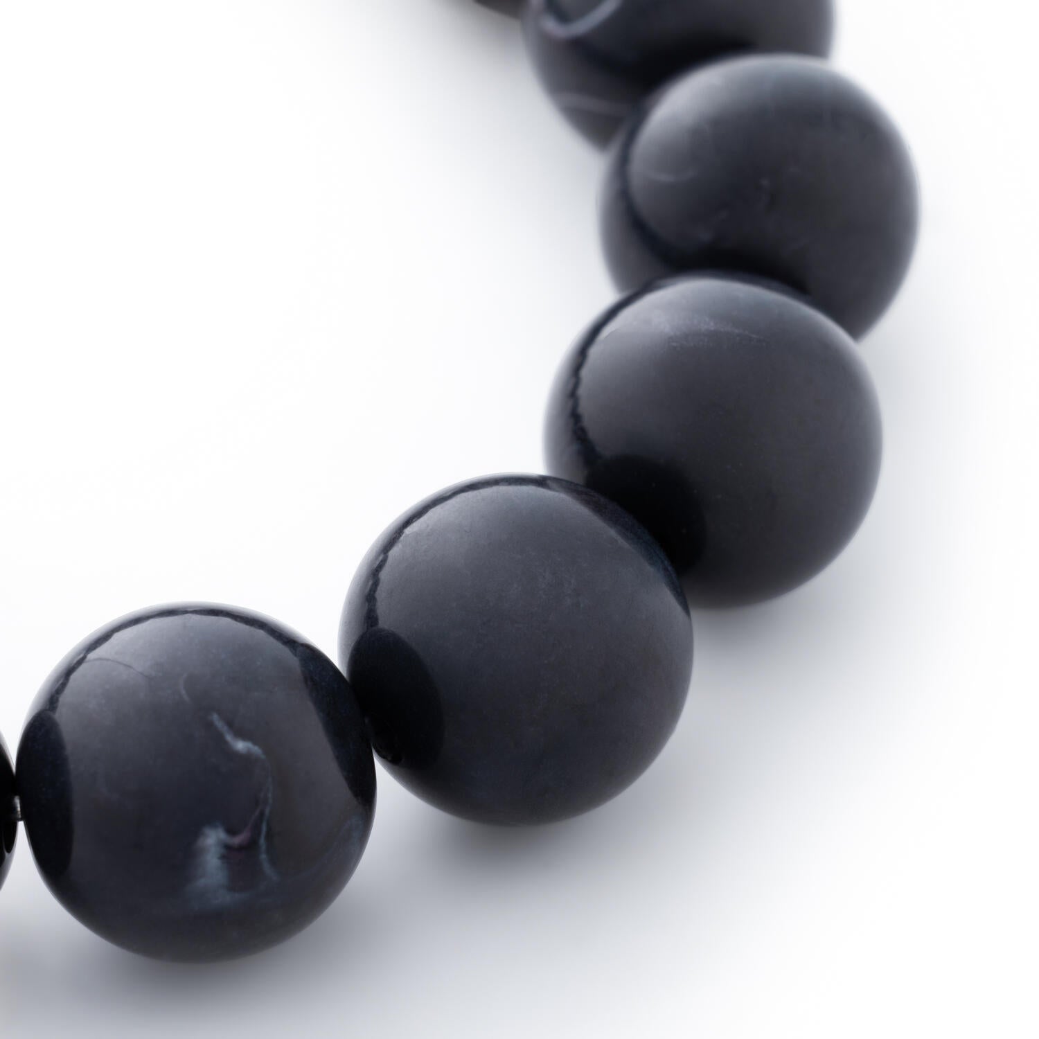 Mini Beads Flex armbånd - Black Universe Marble
