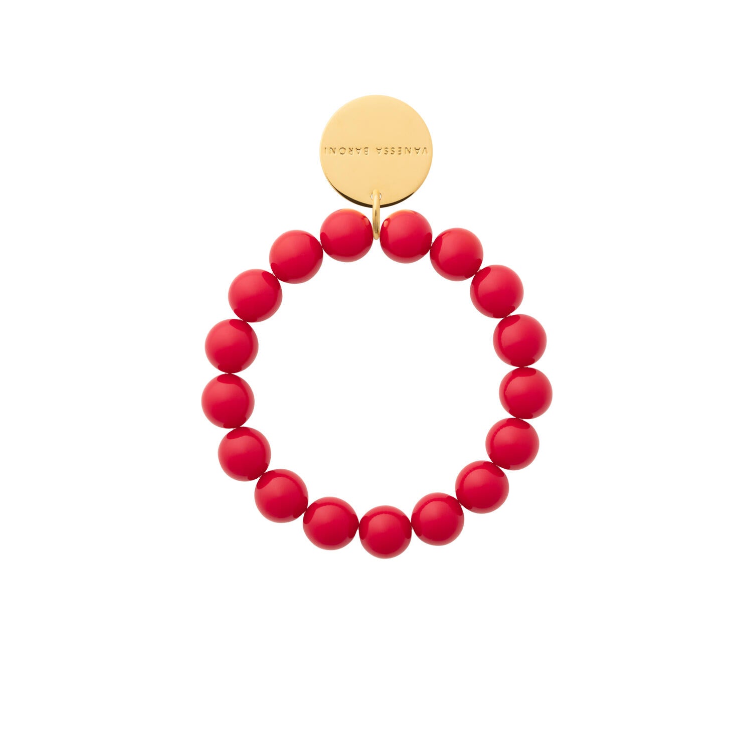 Mini Beads Flex armbånd - Scarlet Red