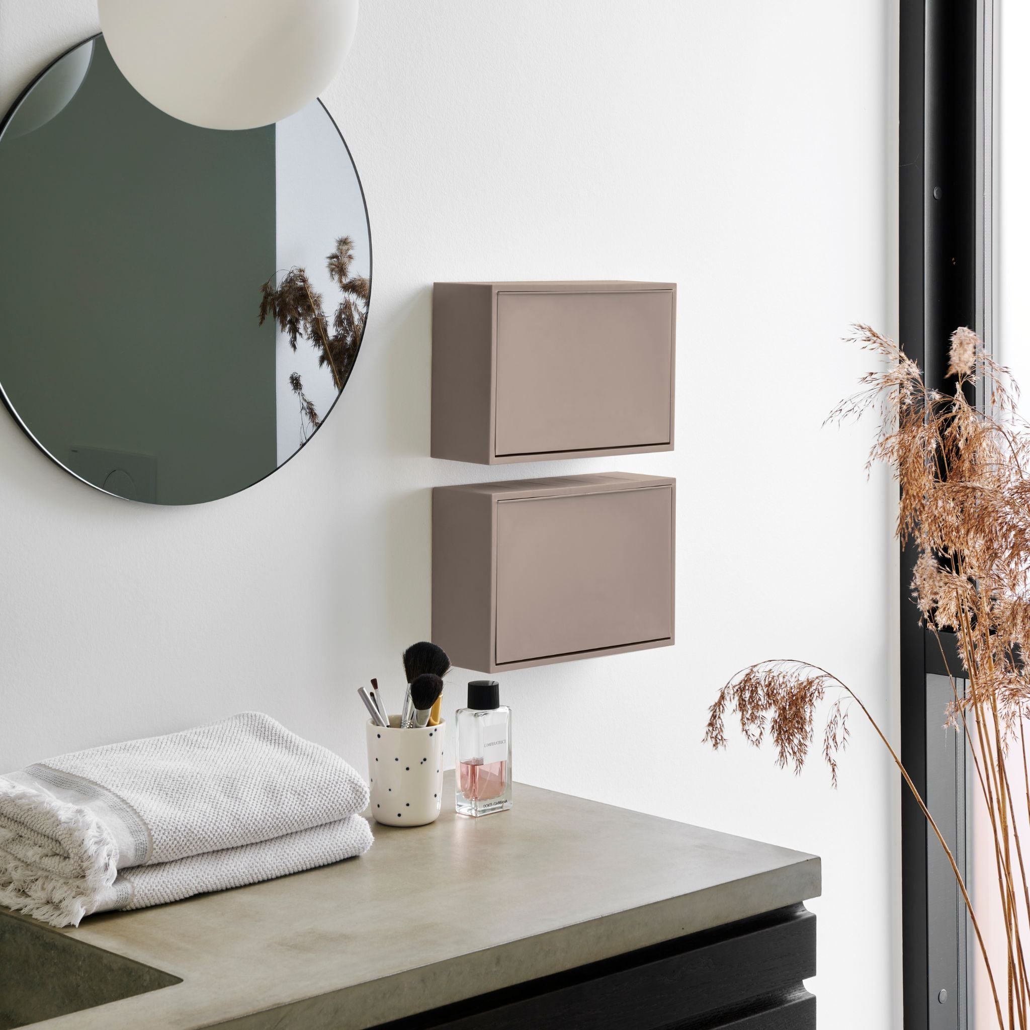 Mini Recycling Box - brun