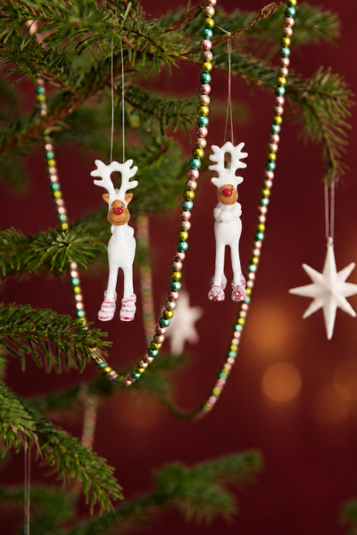Rudolf juleophæng, mini - stribet