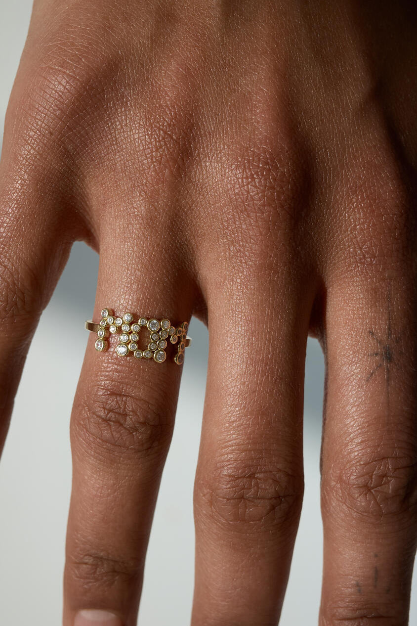 Mom Collet Ring - Forgyldt