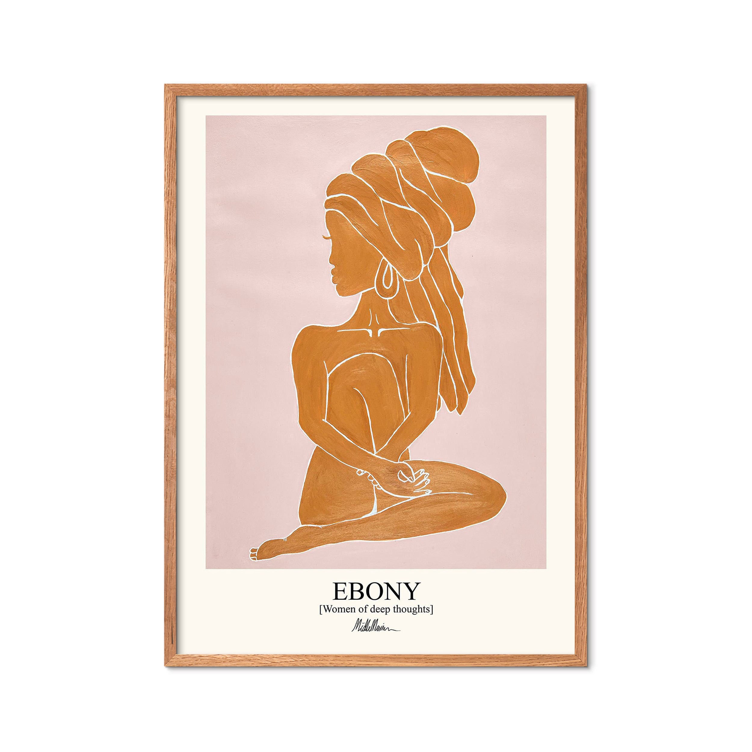 Morais Artworks Ebony plakat - Orange