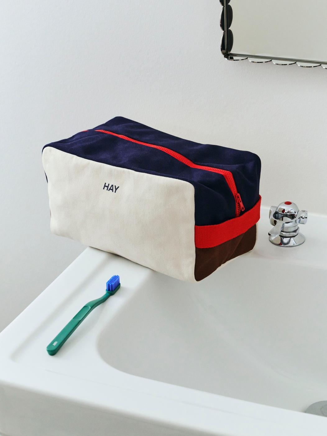 Multi toilettaske, mellem - creme