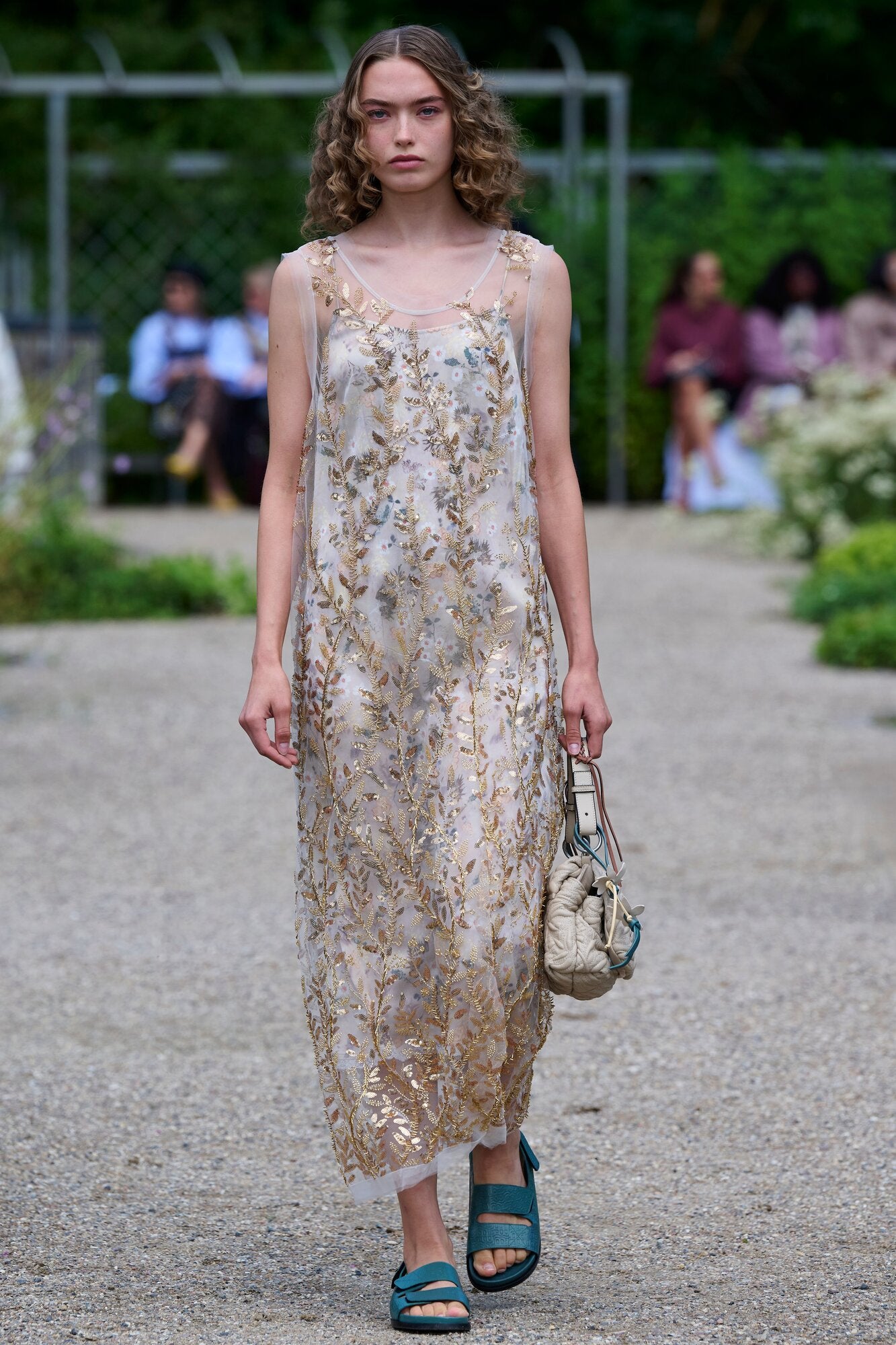 Barika kjole - guldfarvet