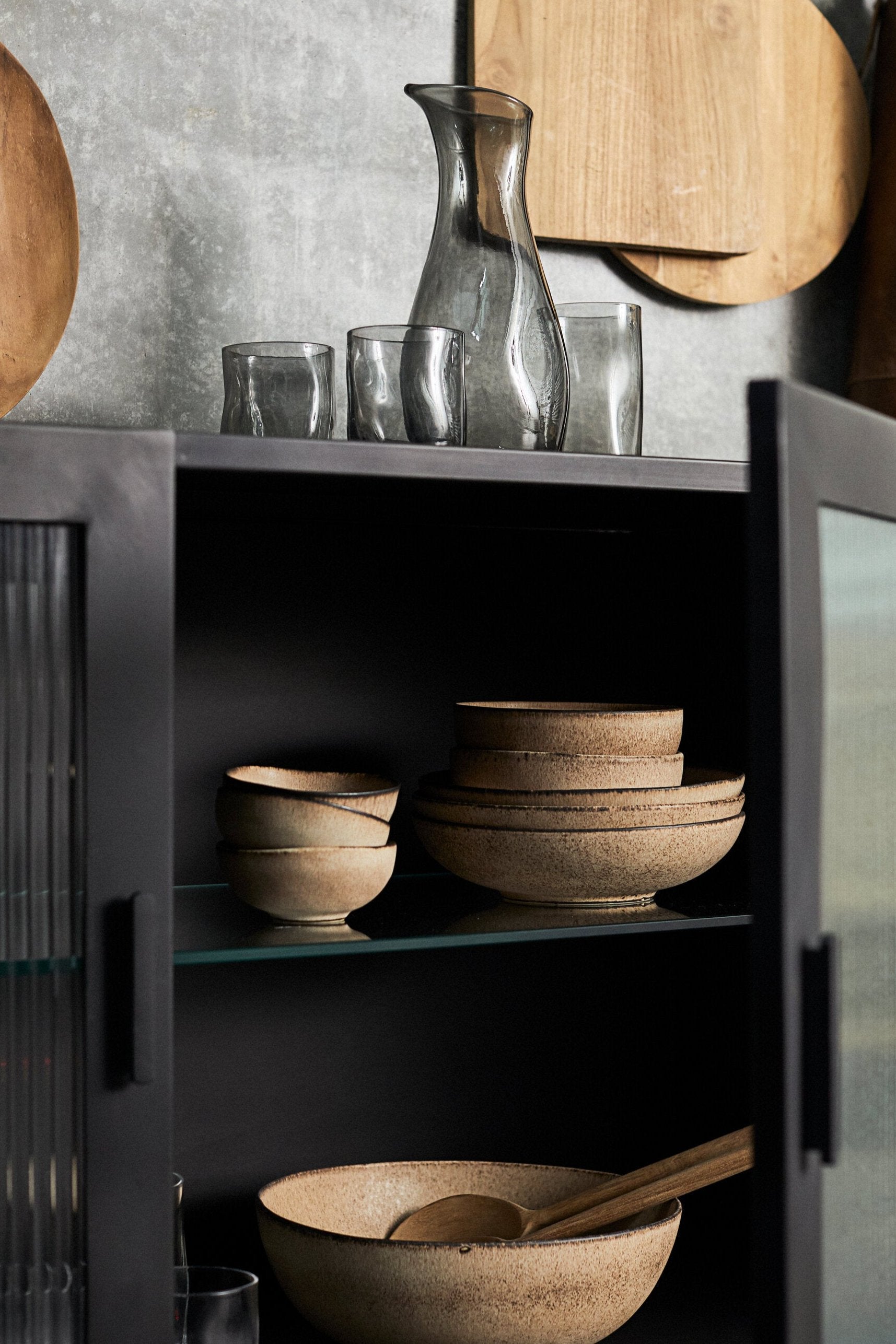 Glas Furo stort, 4 stk. - Røget