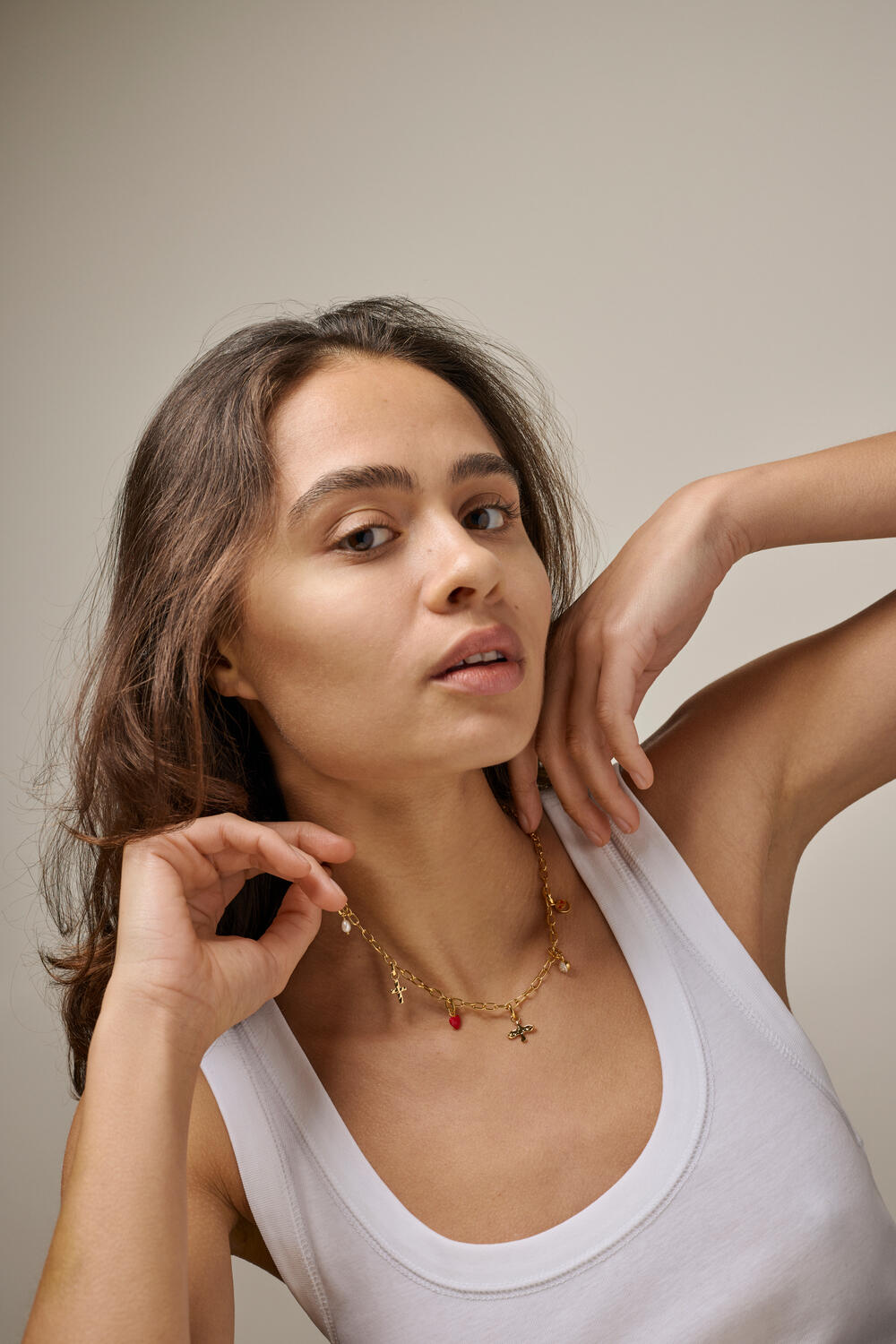 Disco Ball vedhæng - guldfarvet