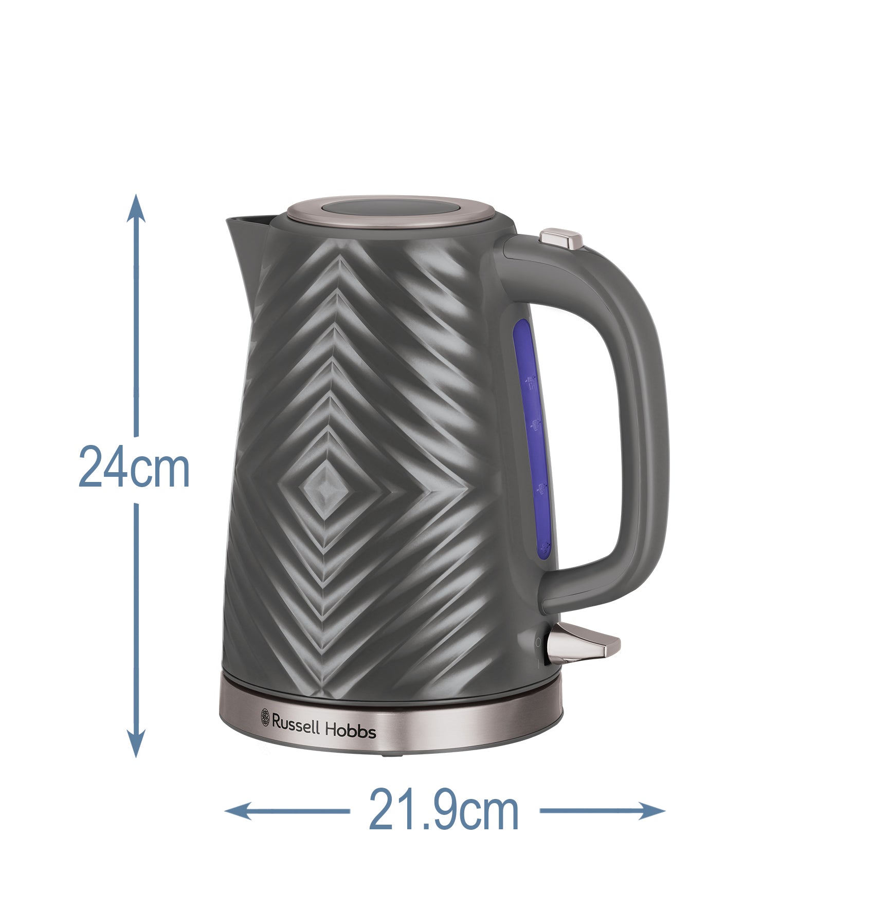 Groove elkedel - grå