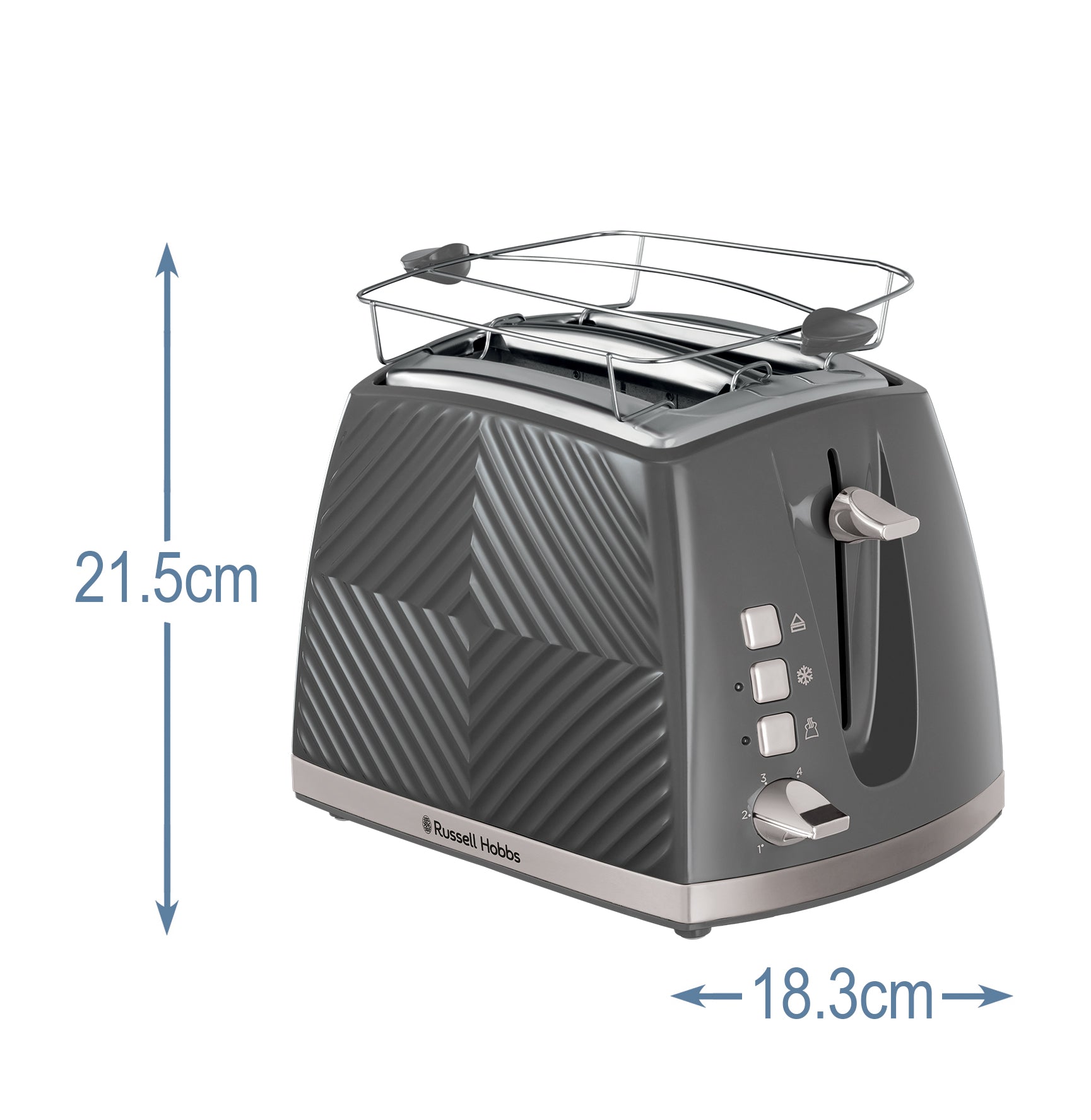 Groove 2S toaster - grå