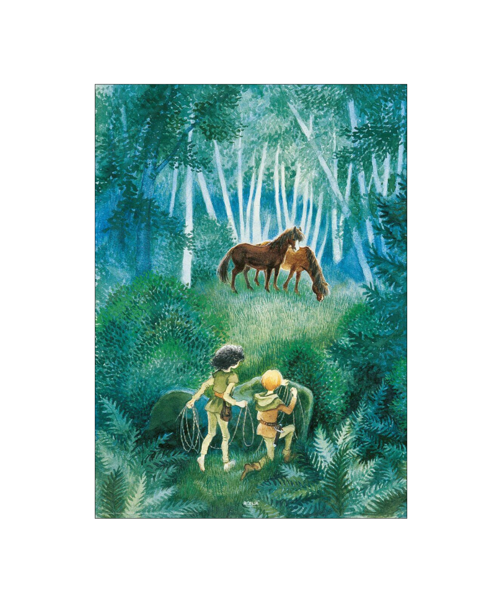 Horses In The Woods Ronja The Robbers Daughter plakat - A5