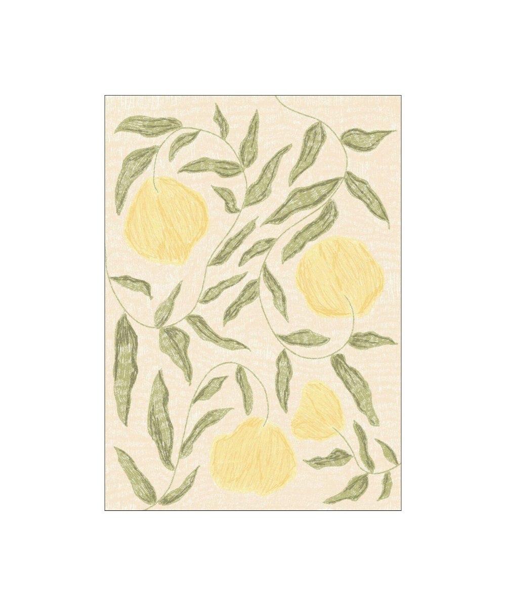 Camilla Bergqvist Butter Yellow flowers No. 02 plakat - 50x70 cm