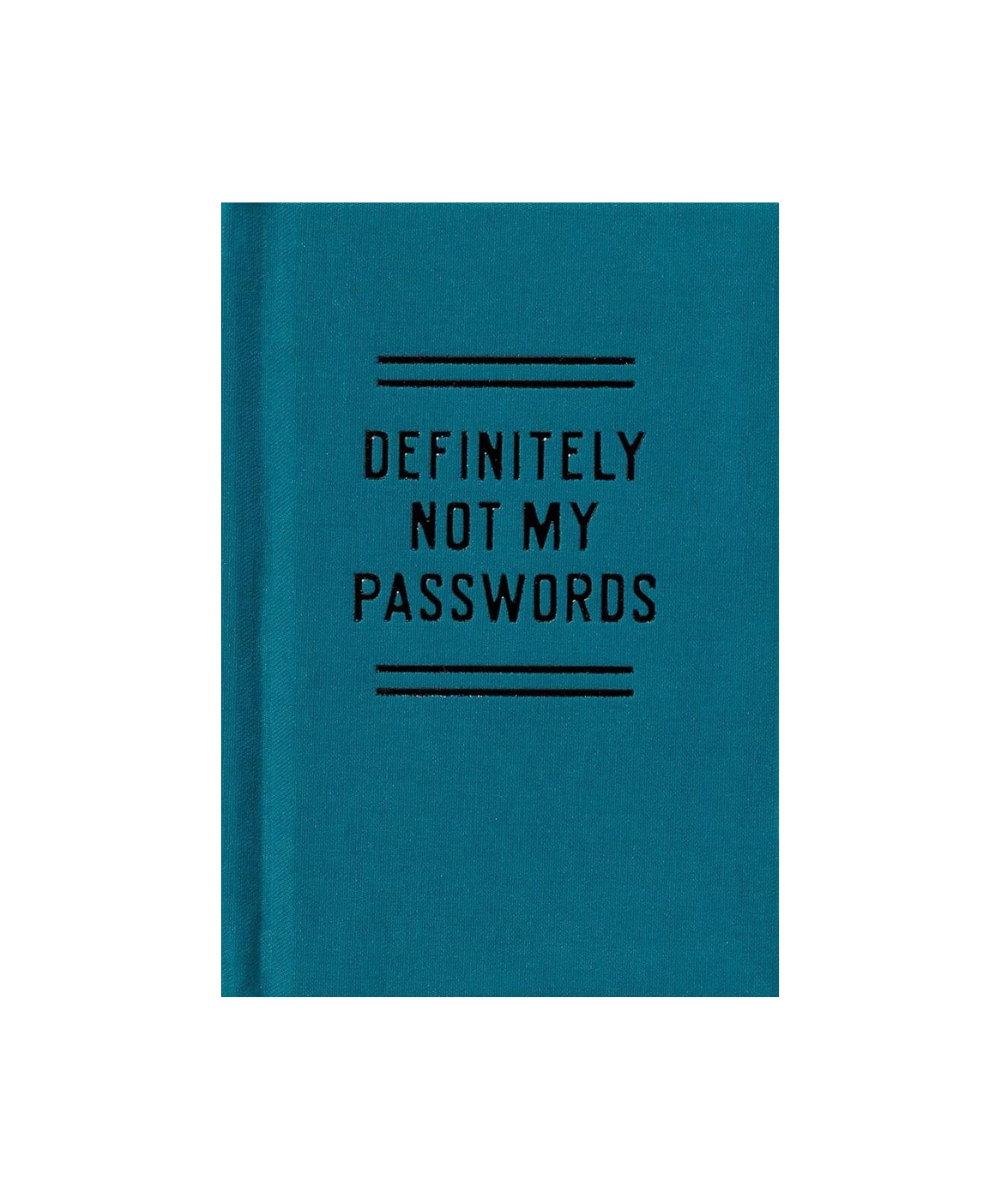 Definitely Not My Passwords notesbog