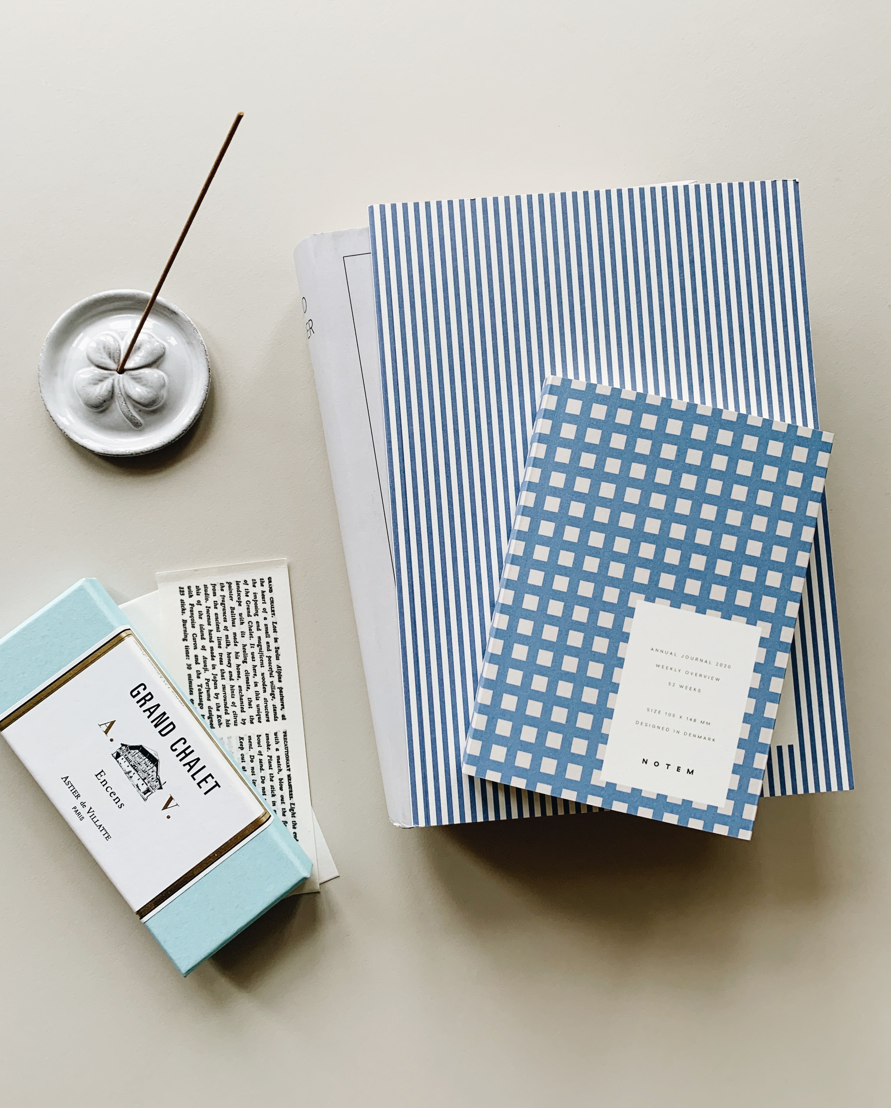 VITA notesbog, medium - Blue Lines
