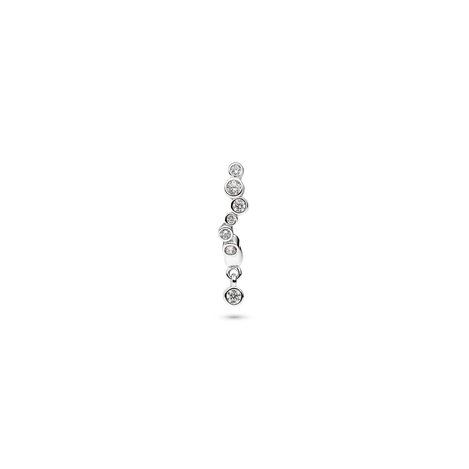 Nova Drop Huggie – sølv
