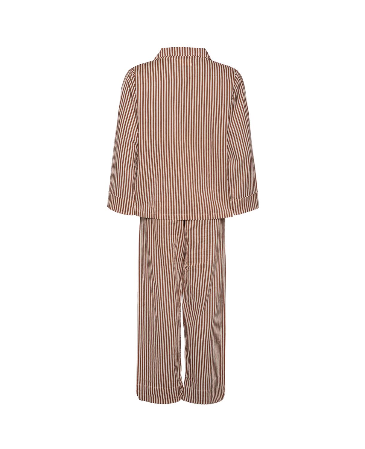 Nuit pyjamassæt - Brown Stripes