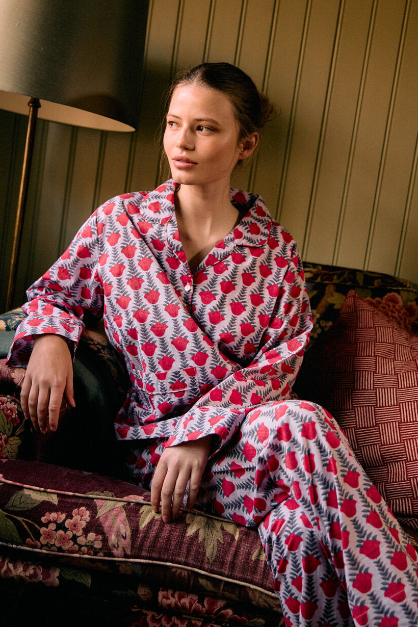 Nuit pyjamassæt – Red Lavender