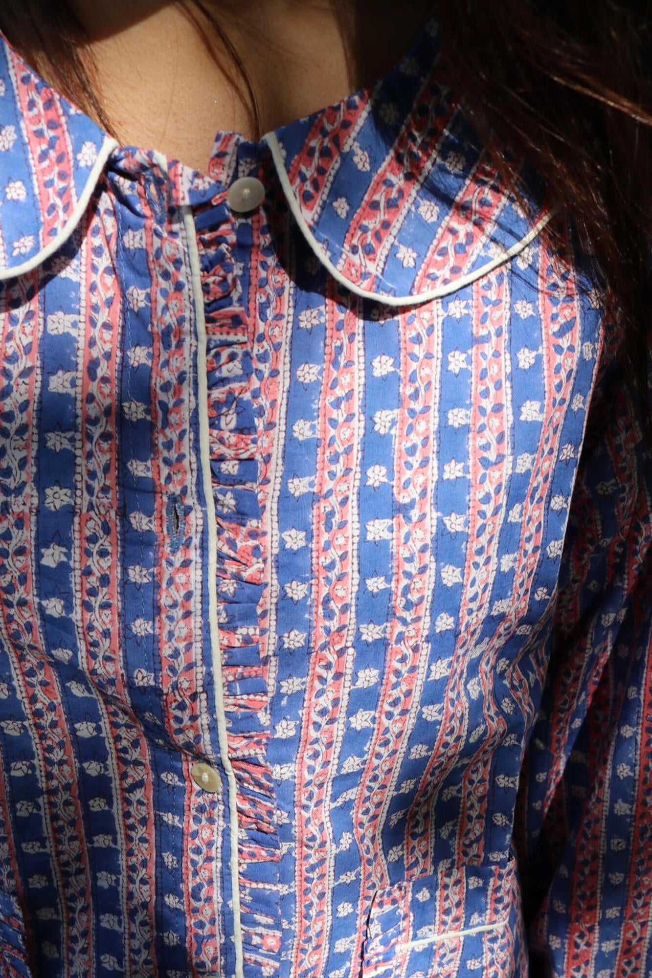 Nuvena pyjamassæt - Blue Stripes