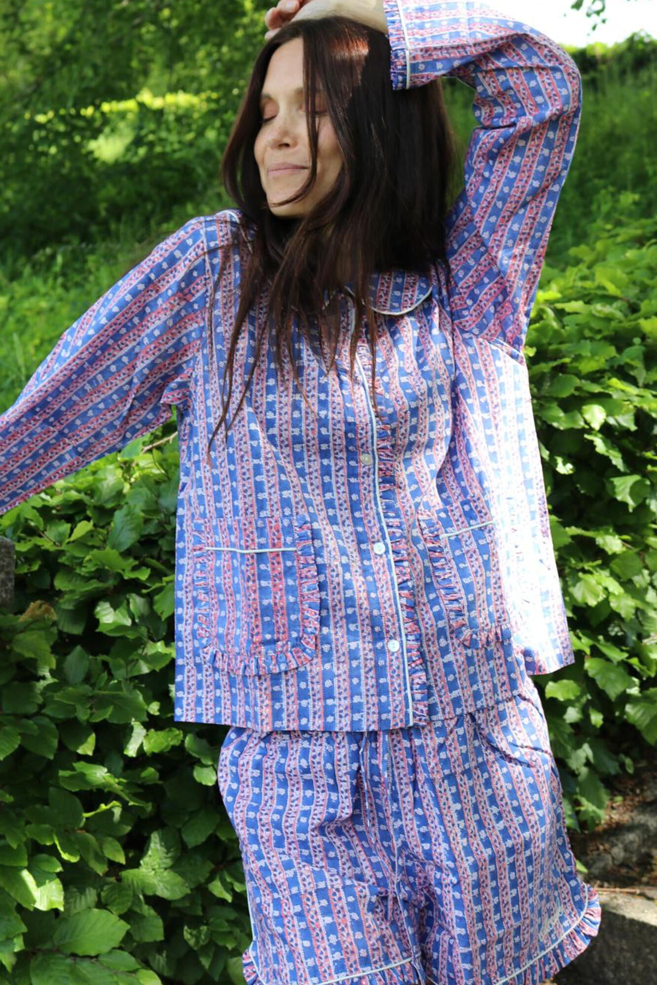 Nuvena pyjamassæt - Blue Stripes