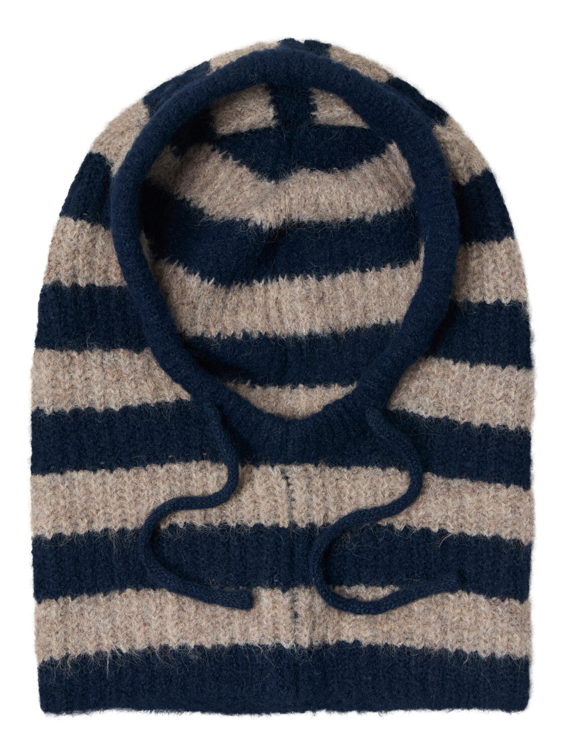 Milu Stipes balaclava – Humus Melange/Sky Captain