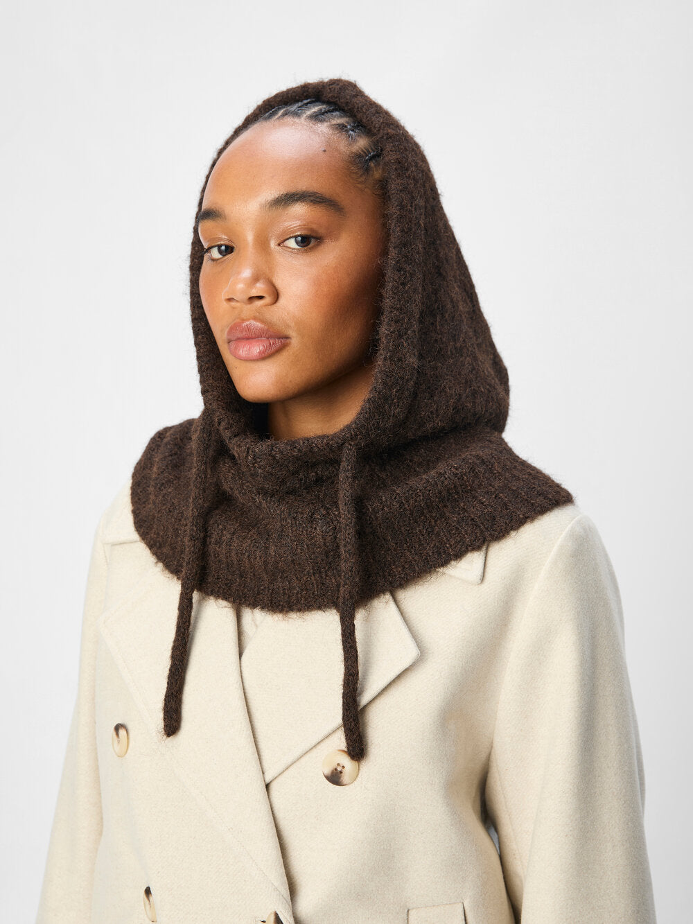 Milu Cable Knit Balaclava - Java