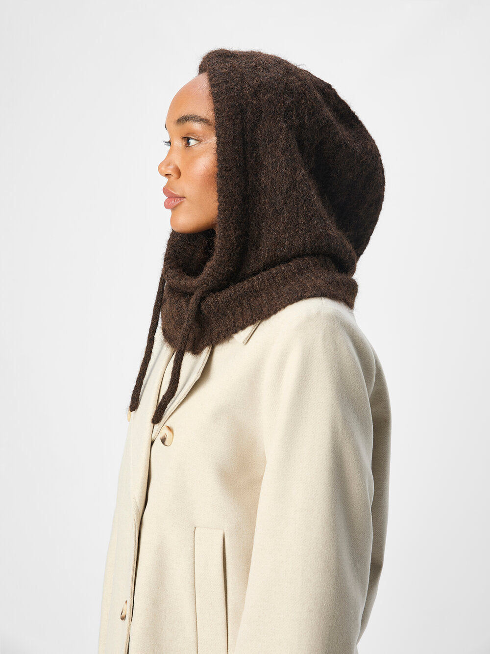 Milu Cable Knit Balaclava - Java