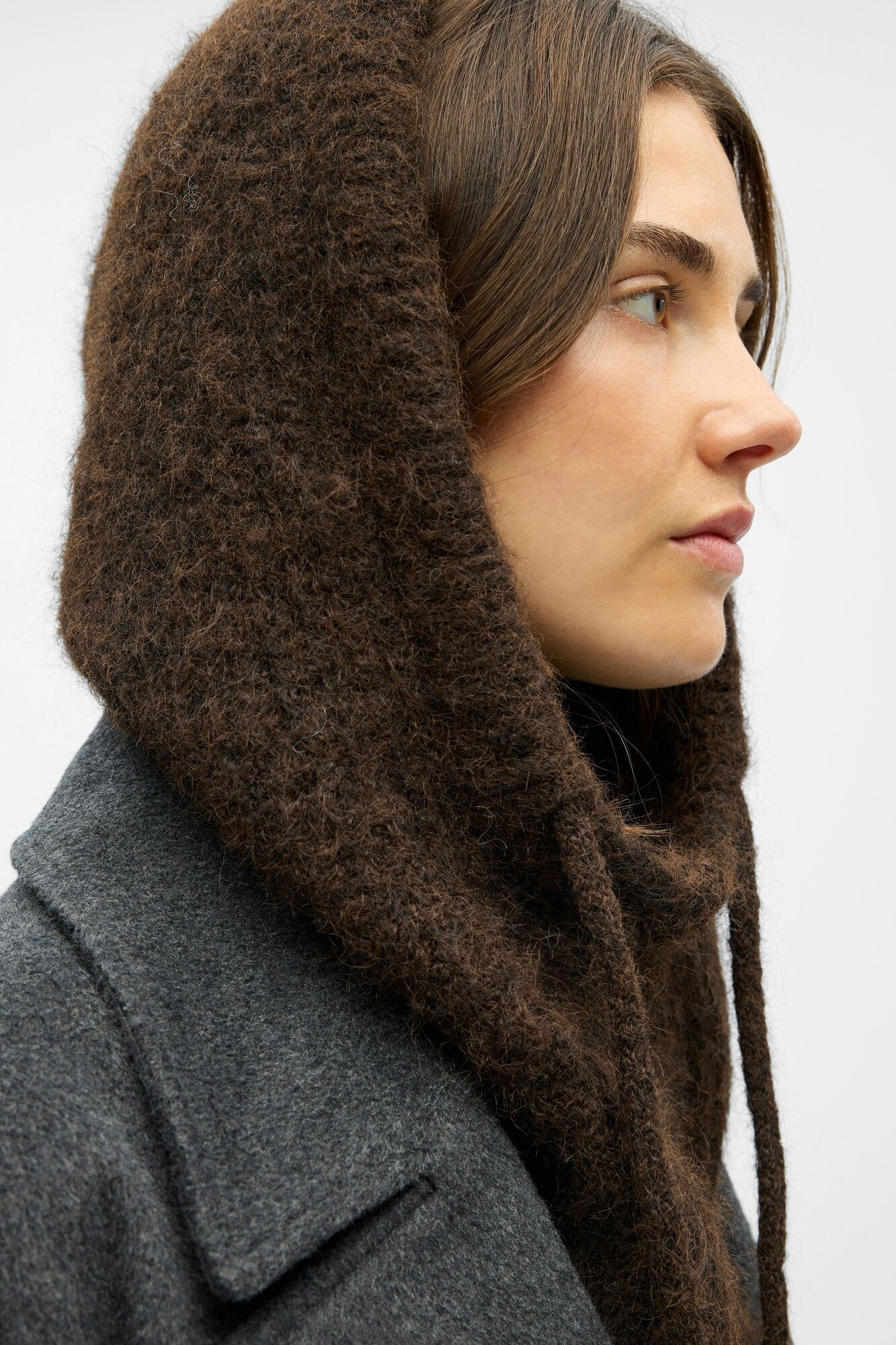 Milu Cable Knit balaclava - Java