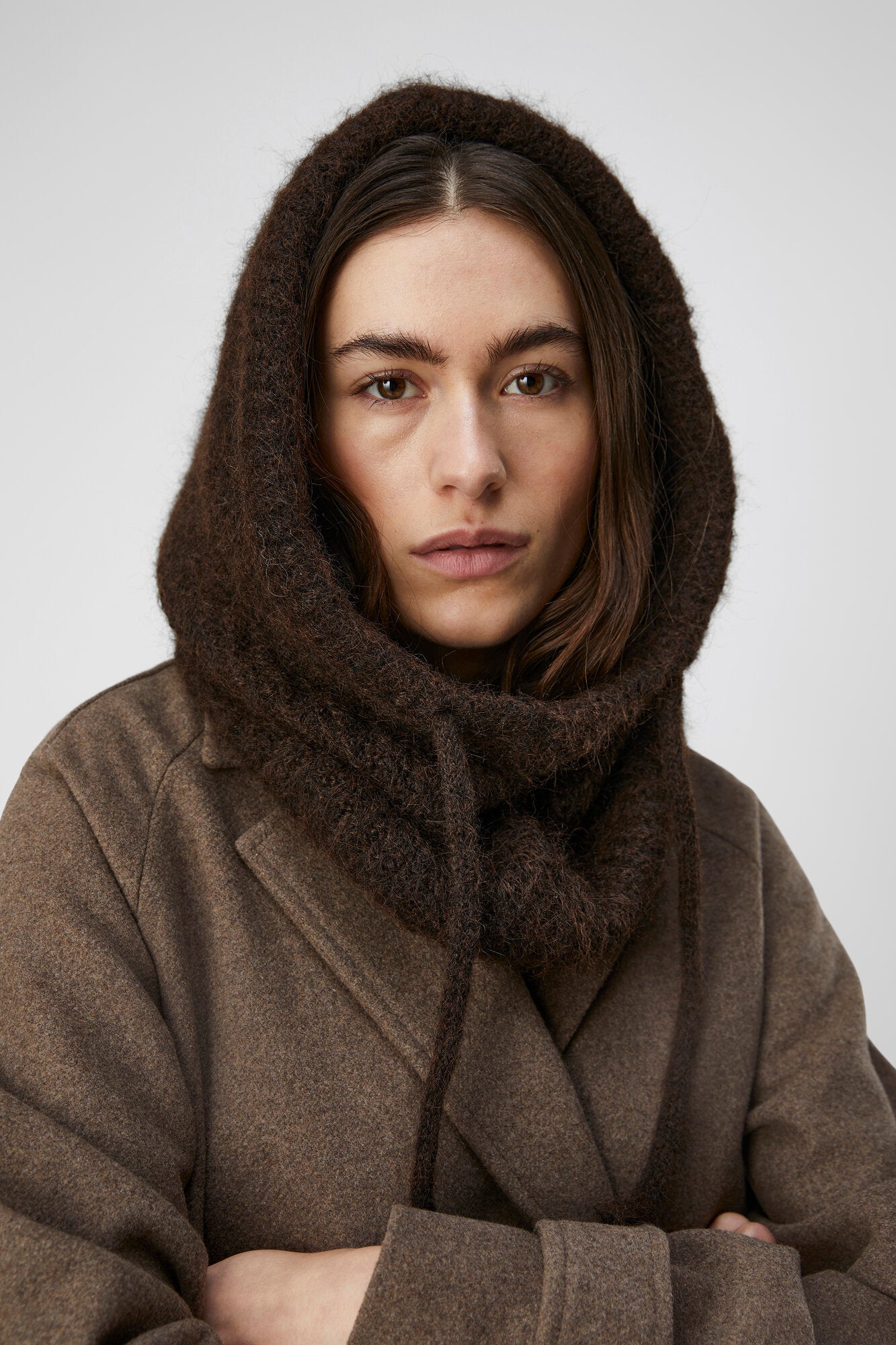 Milu Cable Knit balaclava - Java