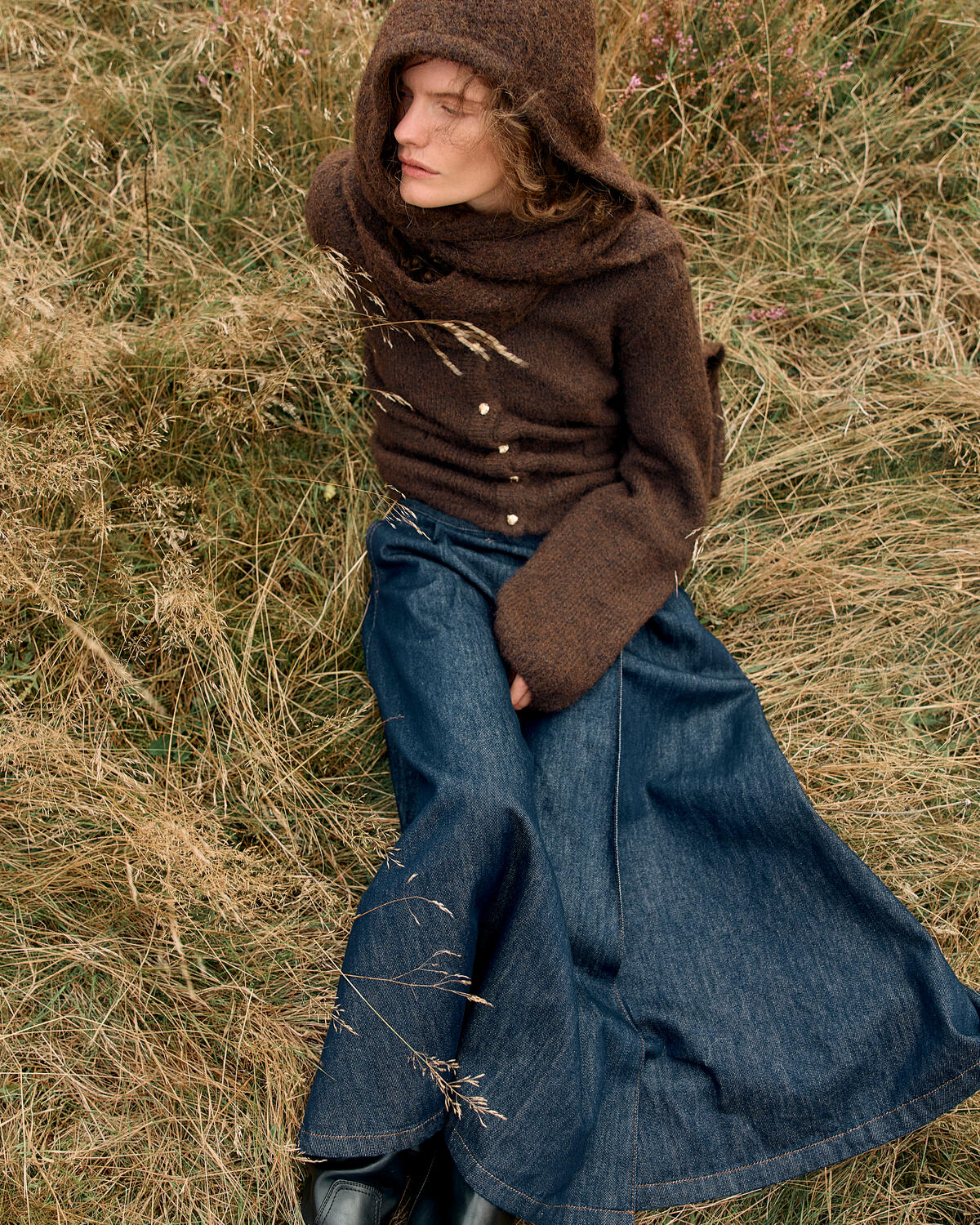 Milu Knit balaclava tørklæde - Java