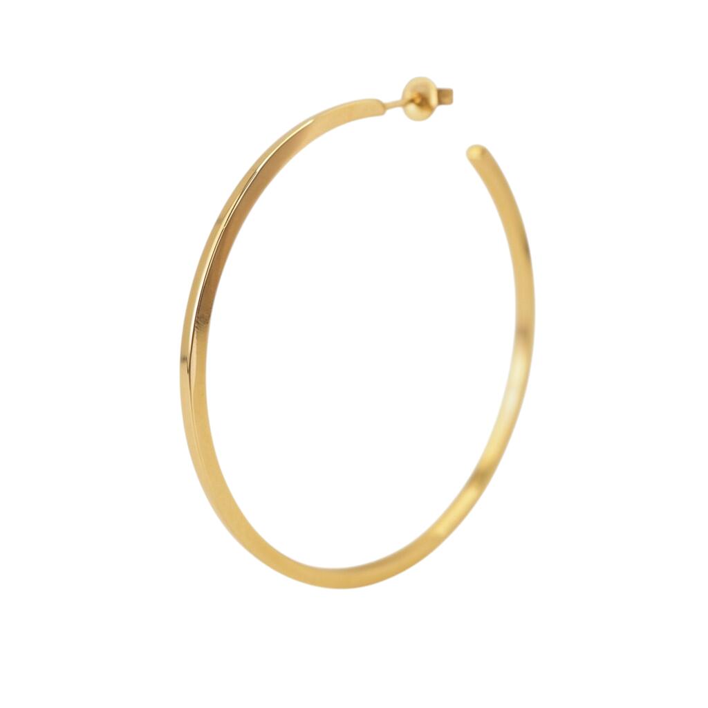 Olympia hoop, Ø4,3 cm - forgyldt